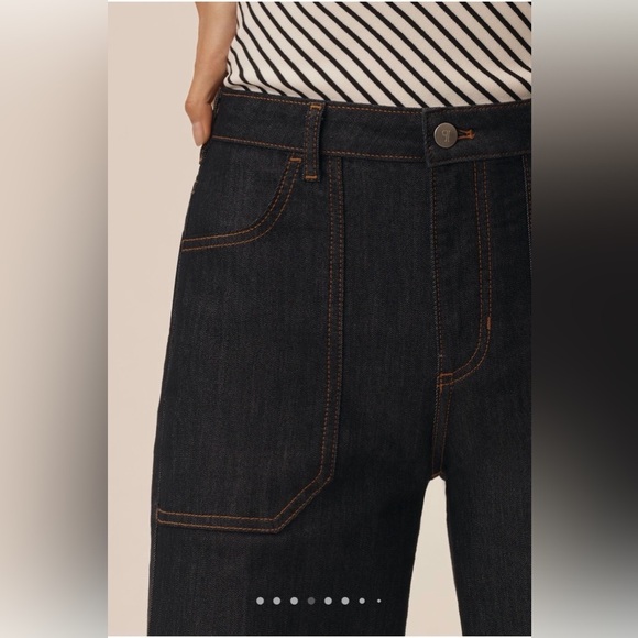 Anthropologie By Pilcro The Rylan Relaxed HighRise Wide Leg Flare Jeans Size 23T - Picture 2 of 3